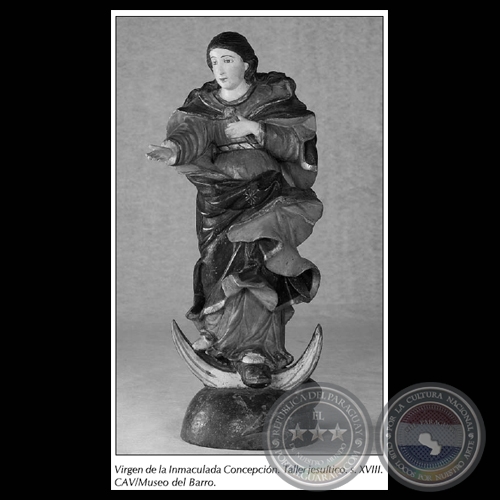 VIRGEN DE LA INMACULADA CONCEPCIÓN, Taller jesuítico. s. XVIII (CAV/MUSEO DEL BARRO)